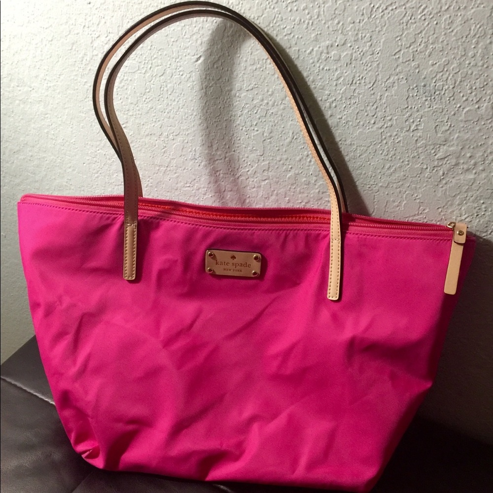 Kate Spade ♠️ Pink Nylon Tote